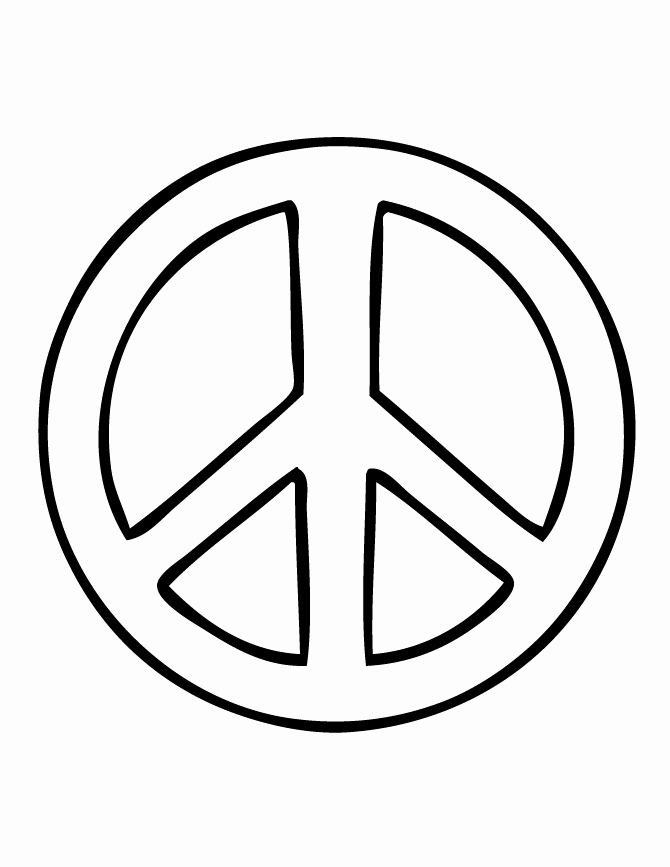 Peace Sign Coloring Pages