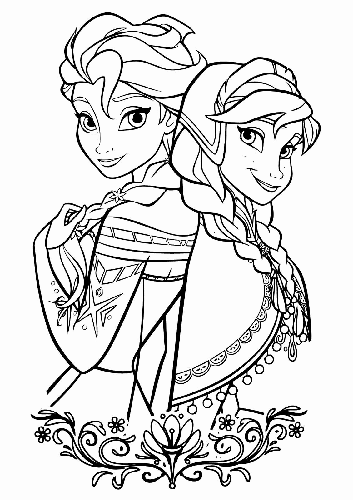 Anna Elsa Coloring Page Fresh Anna Coloring Pages Printable Elsa and Anna Coloring Pages