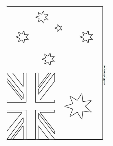 Australian Flag Coloring Page Inspirational Free Printable Australia Flag Coloring Web Page