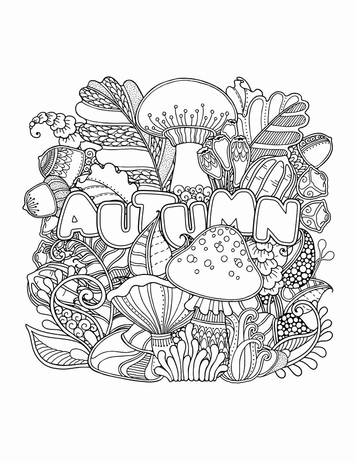 Adult Fall Coloring Pages Fresh Fall Coloring Pages for Adults