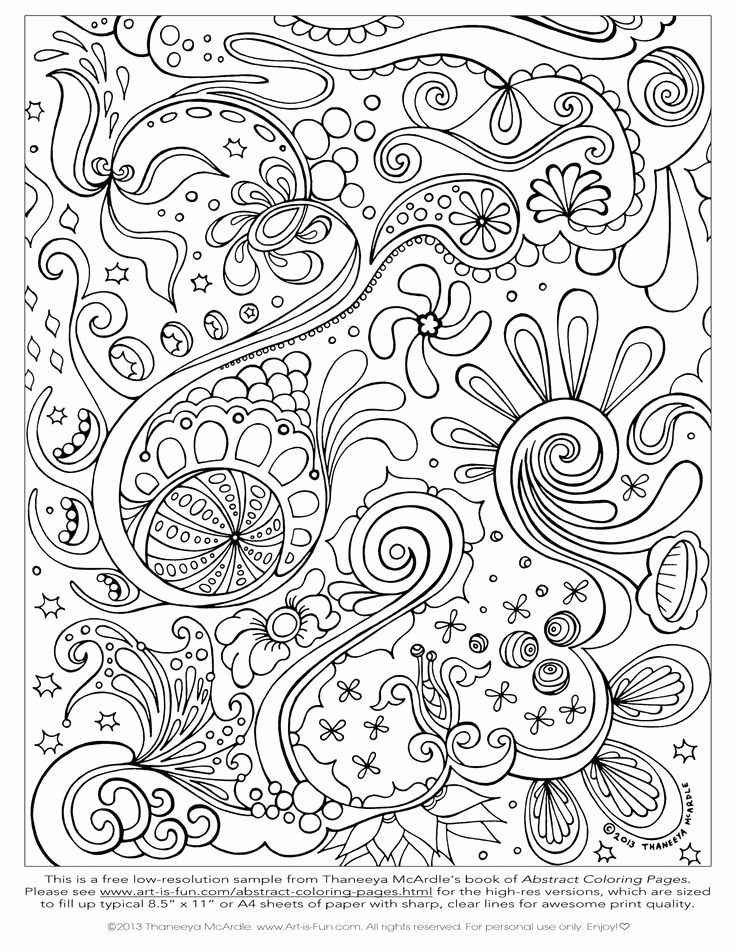 Abstract Printable Coloring Pages Beautiful Free Printable Abstract Coloring Pages for Adults